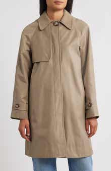 Sam Edelman Corduroy Collar Raincoat
