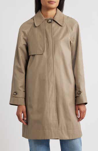 Sam Edelman Corduroy Collar Raincoat