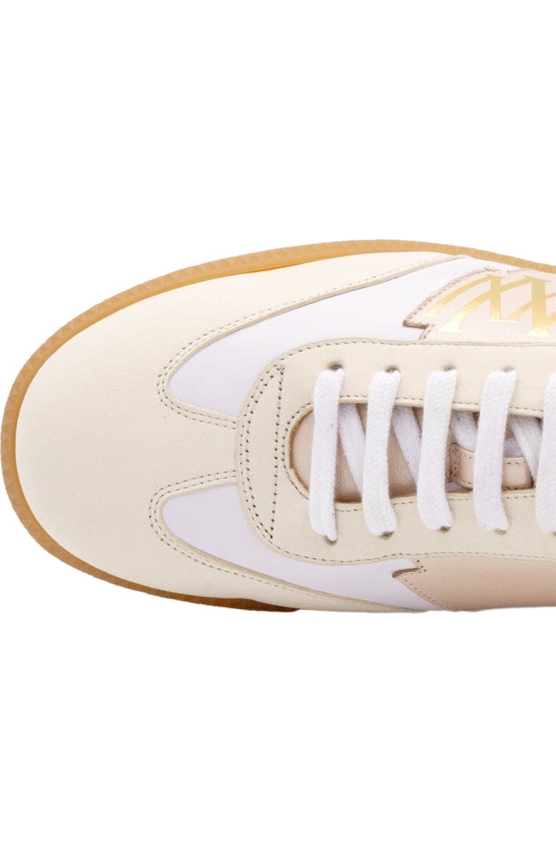 Valentina Rangoni Valetta Women's Suede Sneakers - Essential Casual Footwear, Alternate, color, Beige/Wht