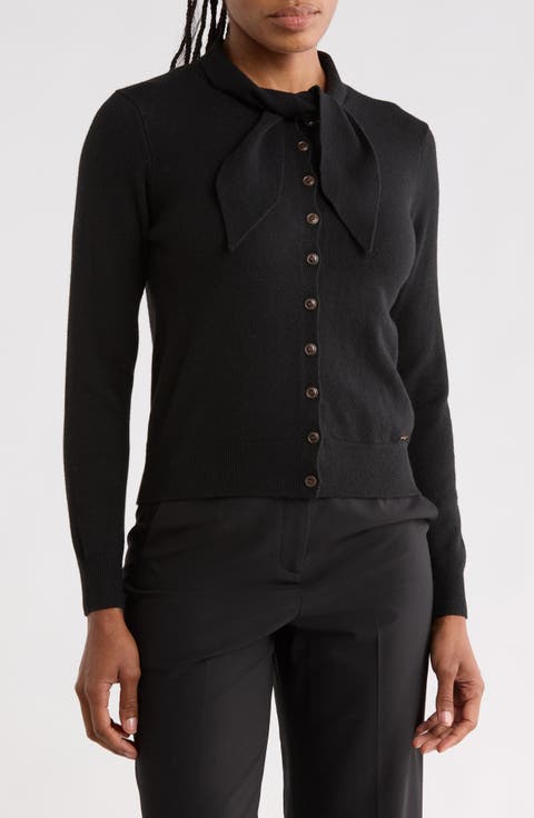 Tie Neck Cardigan