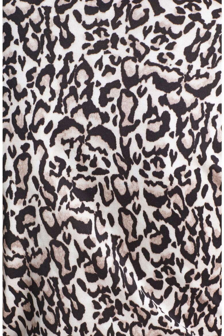 'Kira' Silk Wrap Dress, Alternate, color, LEOPARD BARK SMALL
