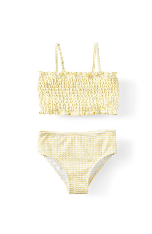 Cotton On Kids Kid's Elsie Bikini In Baby Yellow Gingham
