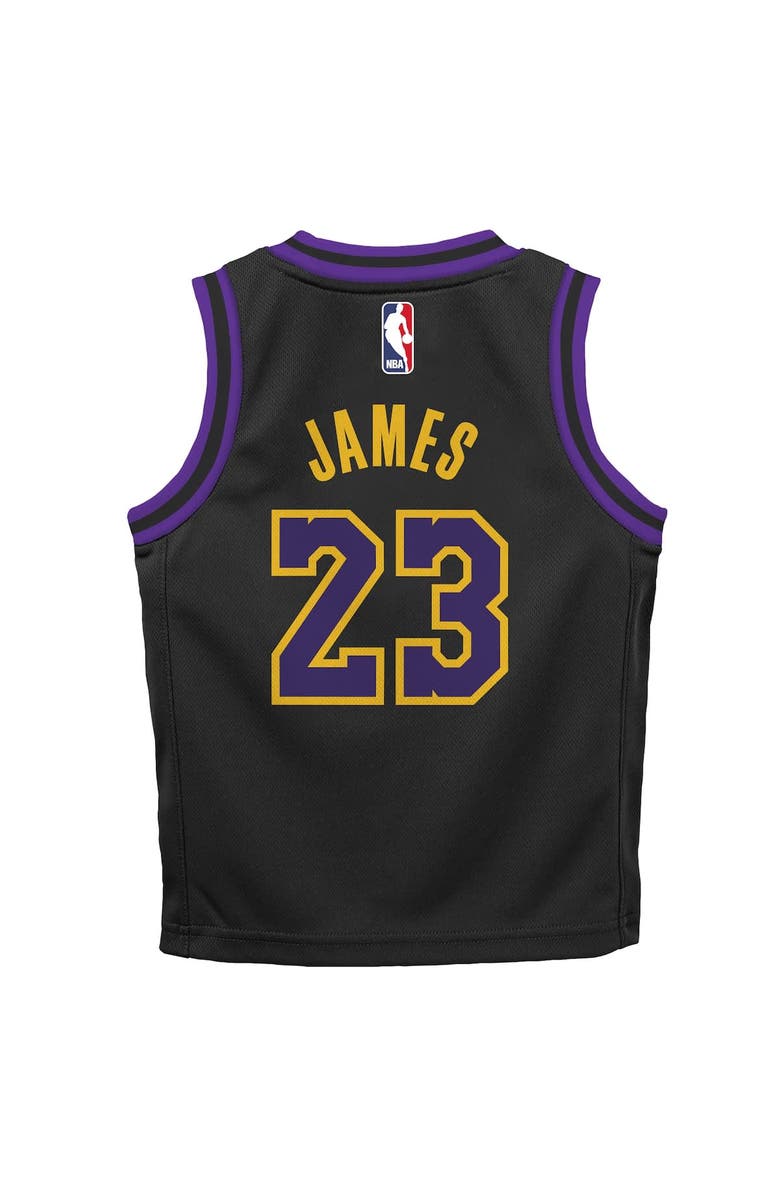 Nike Infant Nike LeBron James Black Los Angeles Lakers 2025/26 City Edition Swingman Jersey, Alternate, color, Black
