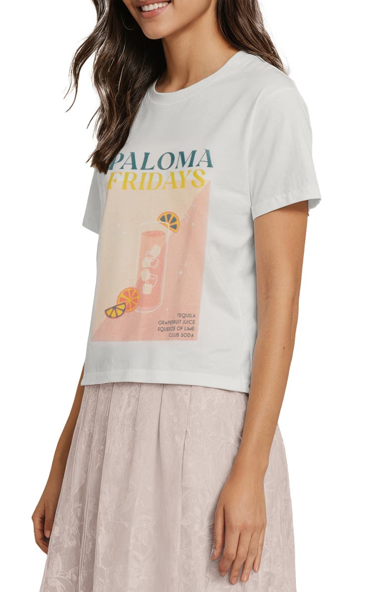 Wildfox Paloma Friday's Jamie Cotton Graphic T-Shirt, Alternate, color, Snow White