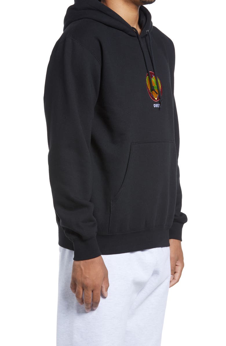 Obey Anarchy Hoodie, Alternate, color, 