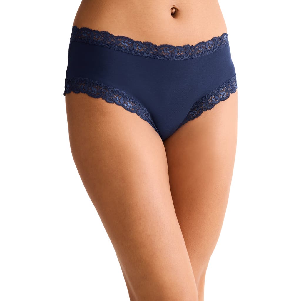 Fleur't Iconic High Waist Boyshorts In Blue