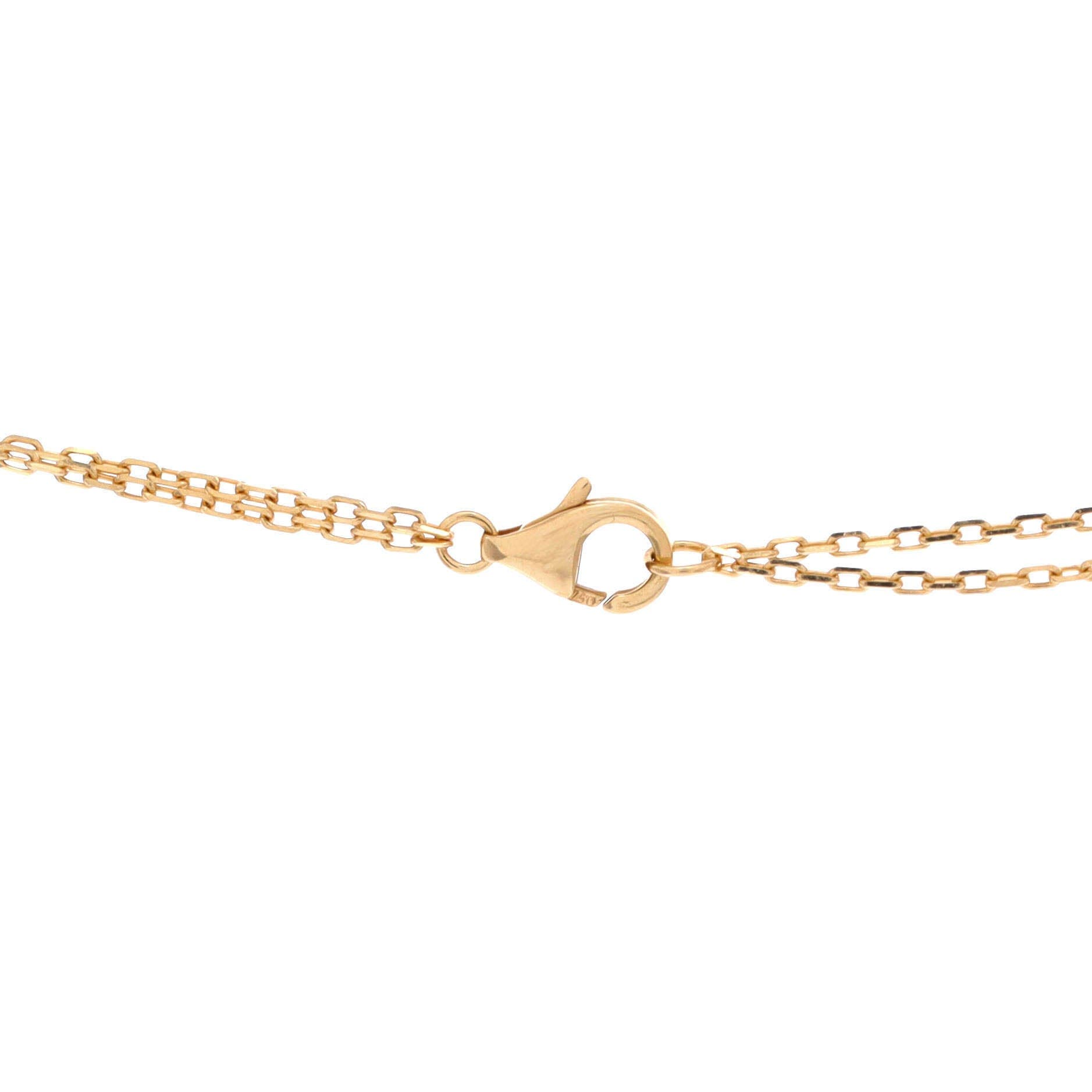 2 Diamonds Love Pendant Necklace 18K Yellow Gold and Diamonds, Alternate, color, Metallic Gold