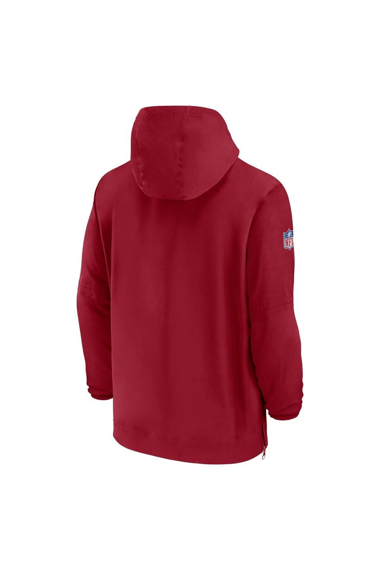 Men's Nike Cardinal Arizona Cardinals Sideline Half-Zip Hoodie, Alternate, color, Cardinal