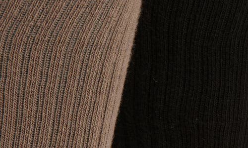 Hugo Boss Boss Assorted 2-pack Solid Ribbed Cotton Blend Sport Socks In Brown