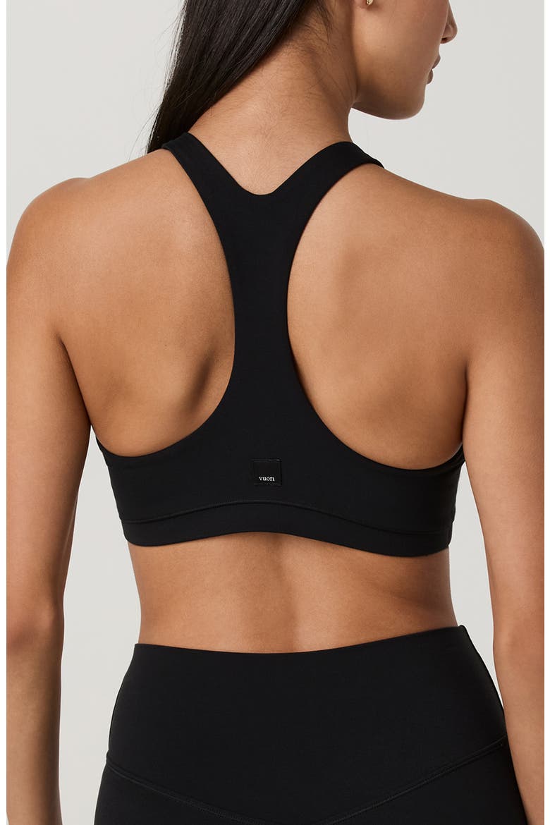 AllTheForm High Neck Sports Bra, Alternate, color, BLACK