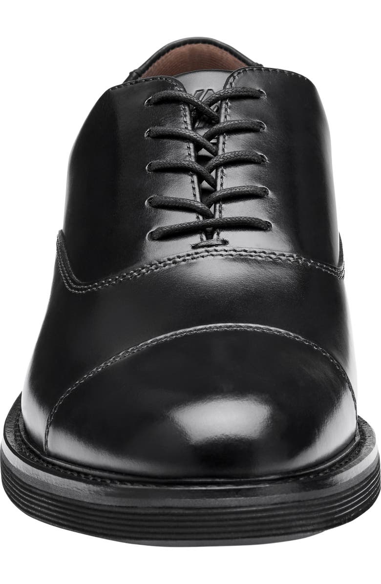 Johnston & Murphy Tyson Cap Toe Oxford, Alternate, color, Black Full Grain