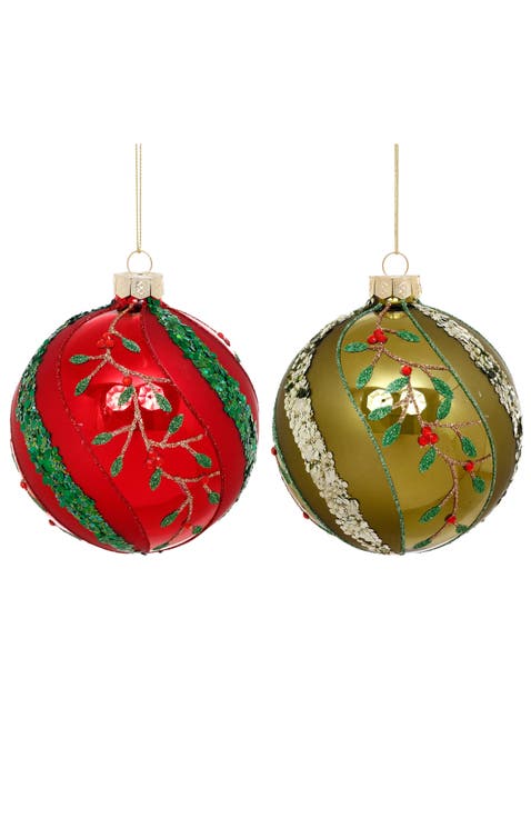 Mistletoe Twist Ornament, Box of 6