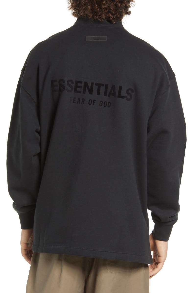 Fear of God Essentials Relaxed Mock Neck Sweatshirt, Alternate, color, 