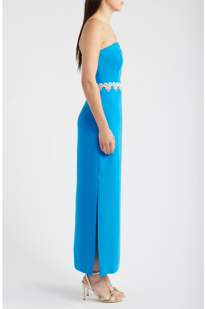 Kristella Strapless Maxi Dress, Alternate, color, NASSAU BLUE