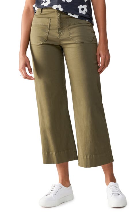 The Marine Crop Wide Leg Pants
