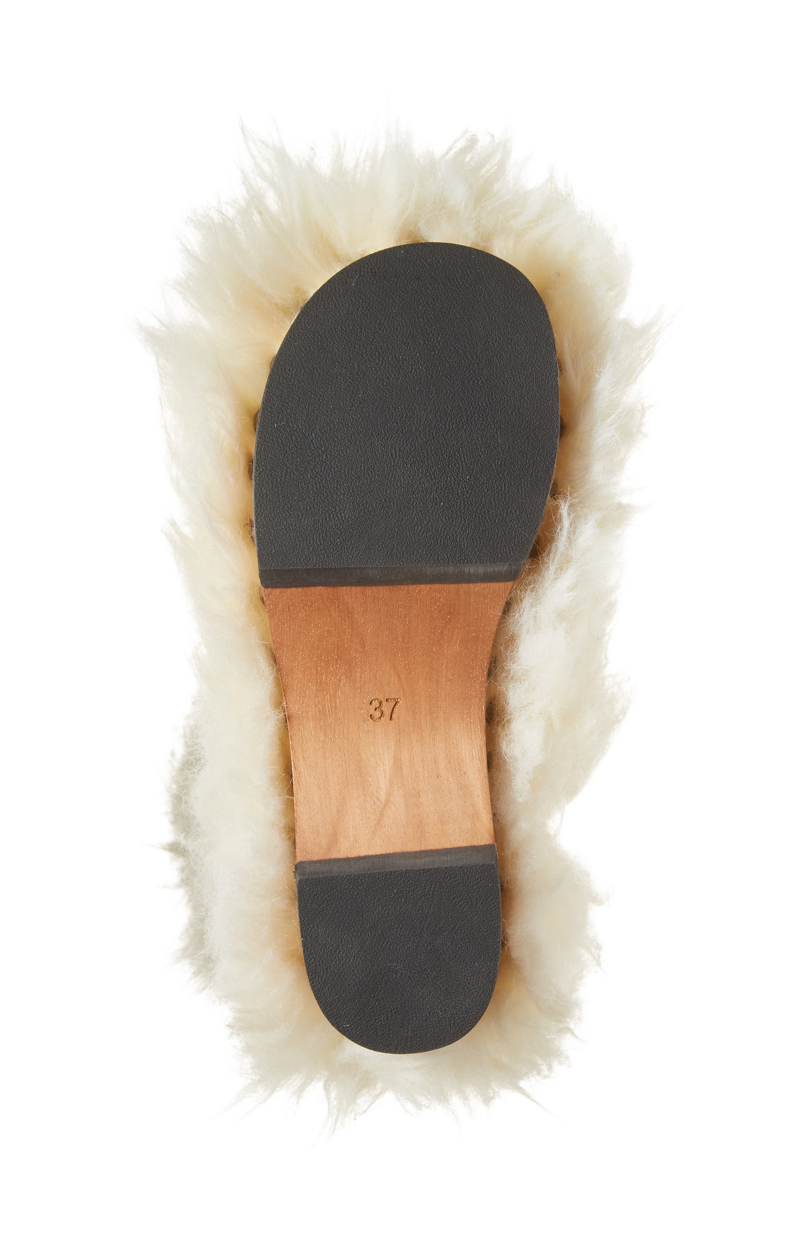 Acne Studios Furry Clog Boot, Alternate, color, 