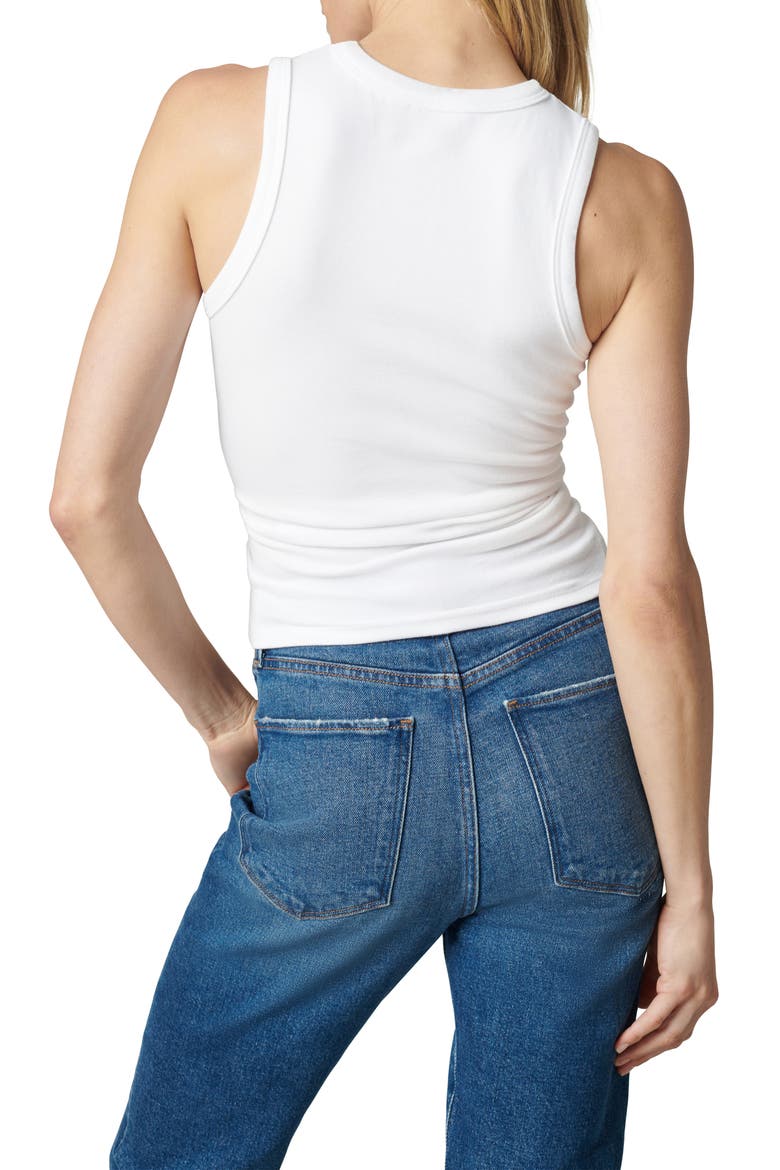 The High Neck Tank Top, Alternate, color, WHITE