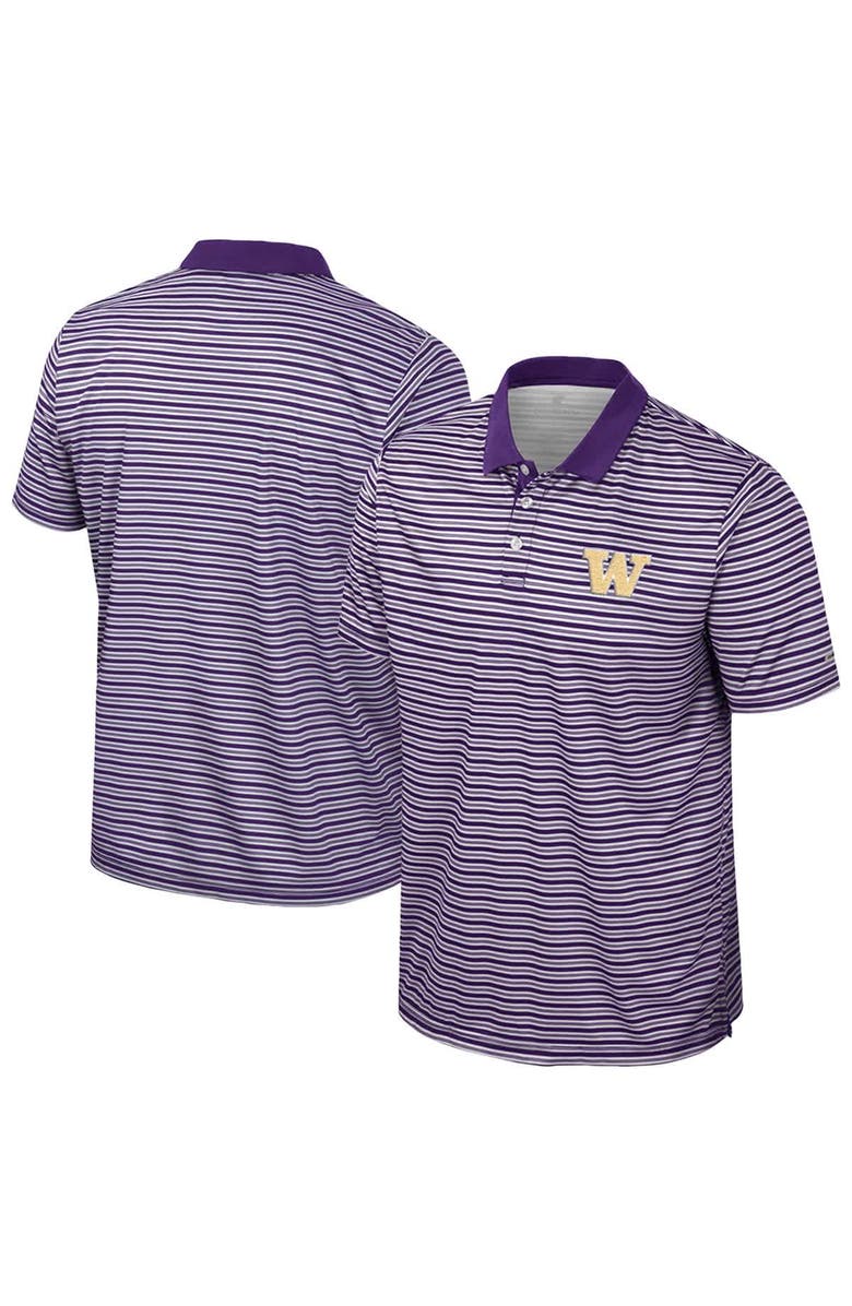 COLOSSEUM Men's Colosseum Purple Washington Huskies Striped Polo, Main, color, Purple