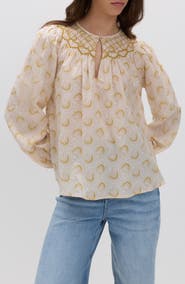 PER UNA BY M&S Embroidered Yoke Blouse
