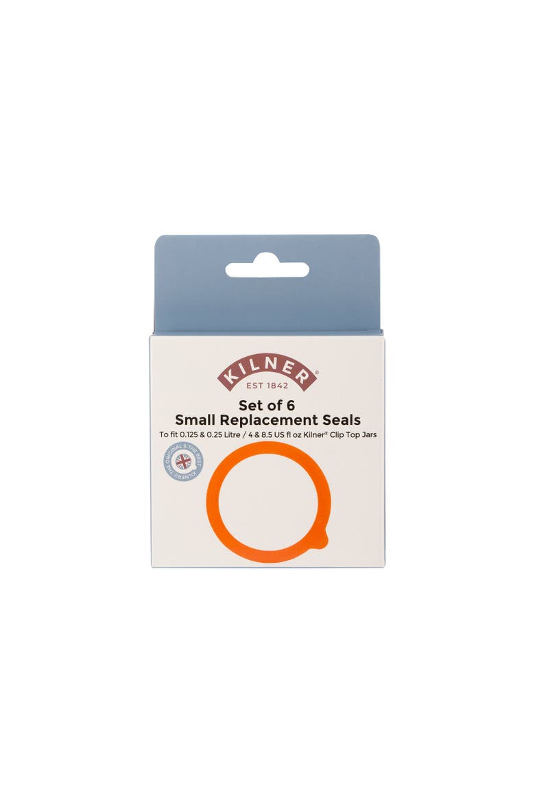 Rubber Seals for 4 Ounce Clip Top Jars, Set of 6, Main, color, Clear