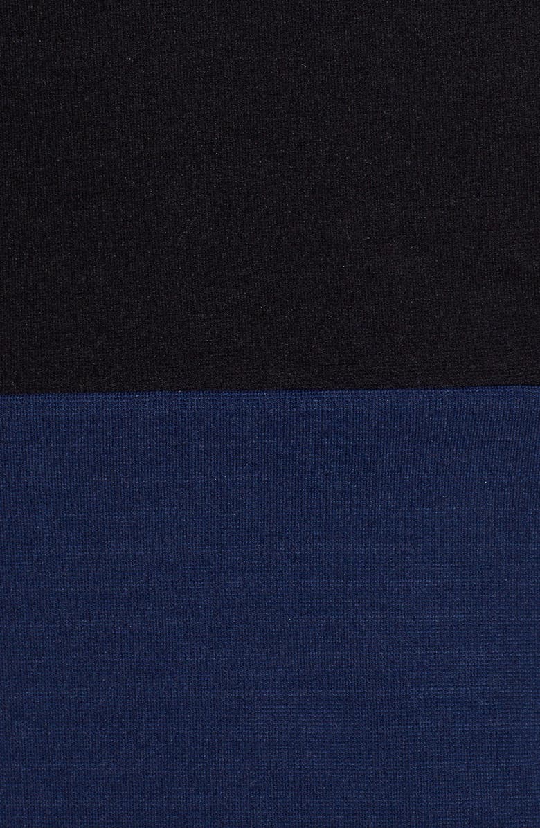 Narciso Rodriguez Colorblock Crewneck Jersey Sheath Dress, Alternate, color, 