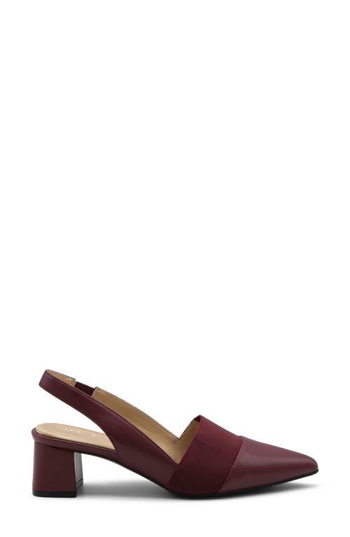 Adrienne Vittadini Seemona Slingabck Pump In Burgundy