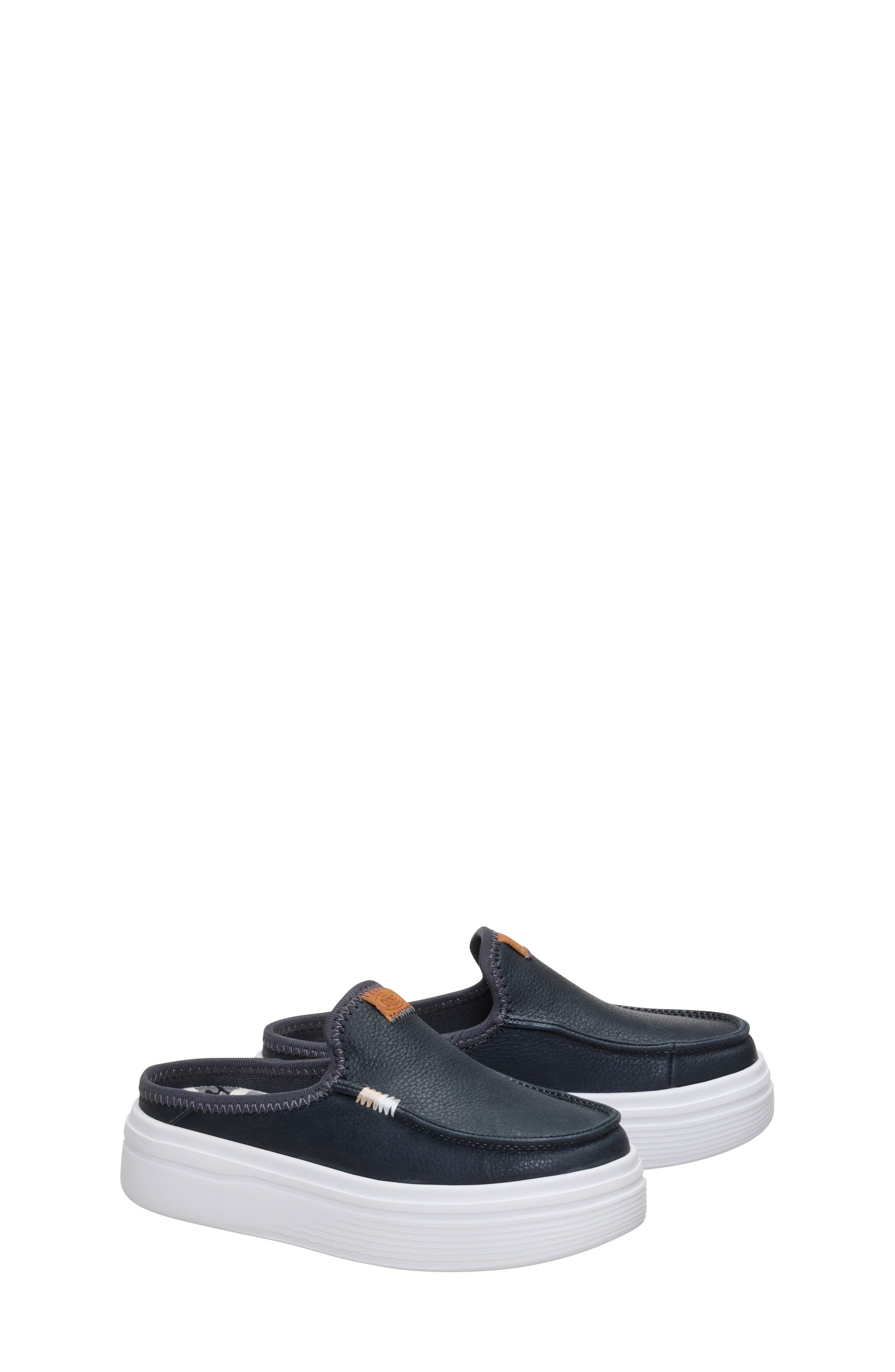 Hey Dude Kids' Austin Lift Platform Mule, Alternate, color, Black