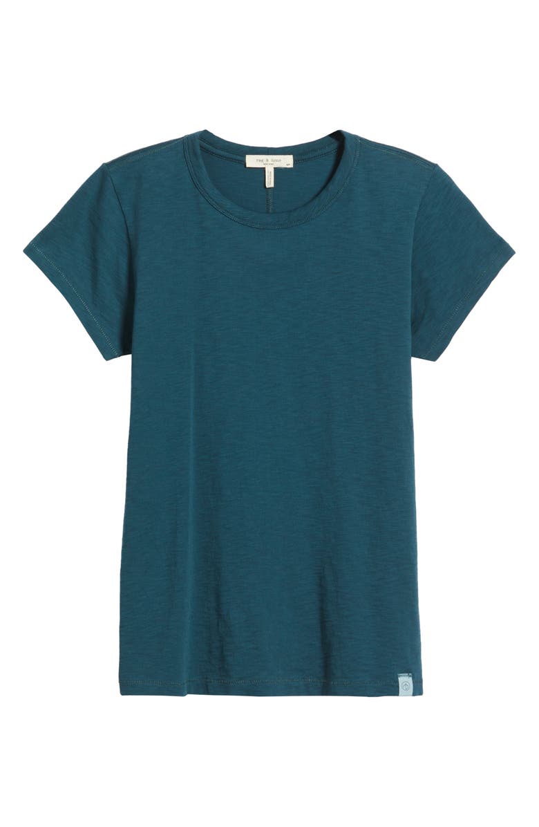 rag & bone The Slub Organic Pima Cotton T-Shirt, Alternate, color, Drktl