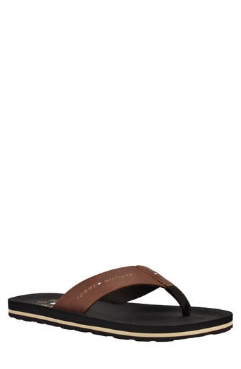 Tommy Hilfiger Odunan2 Sandal in Cognac/Dark Coffee at Nordstrom Rack, Size 7