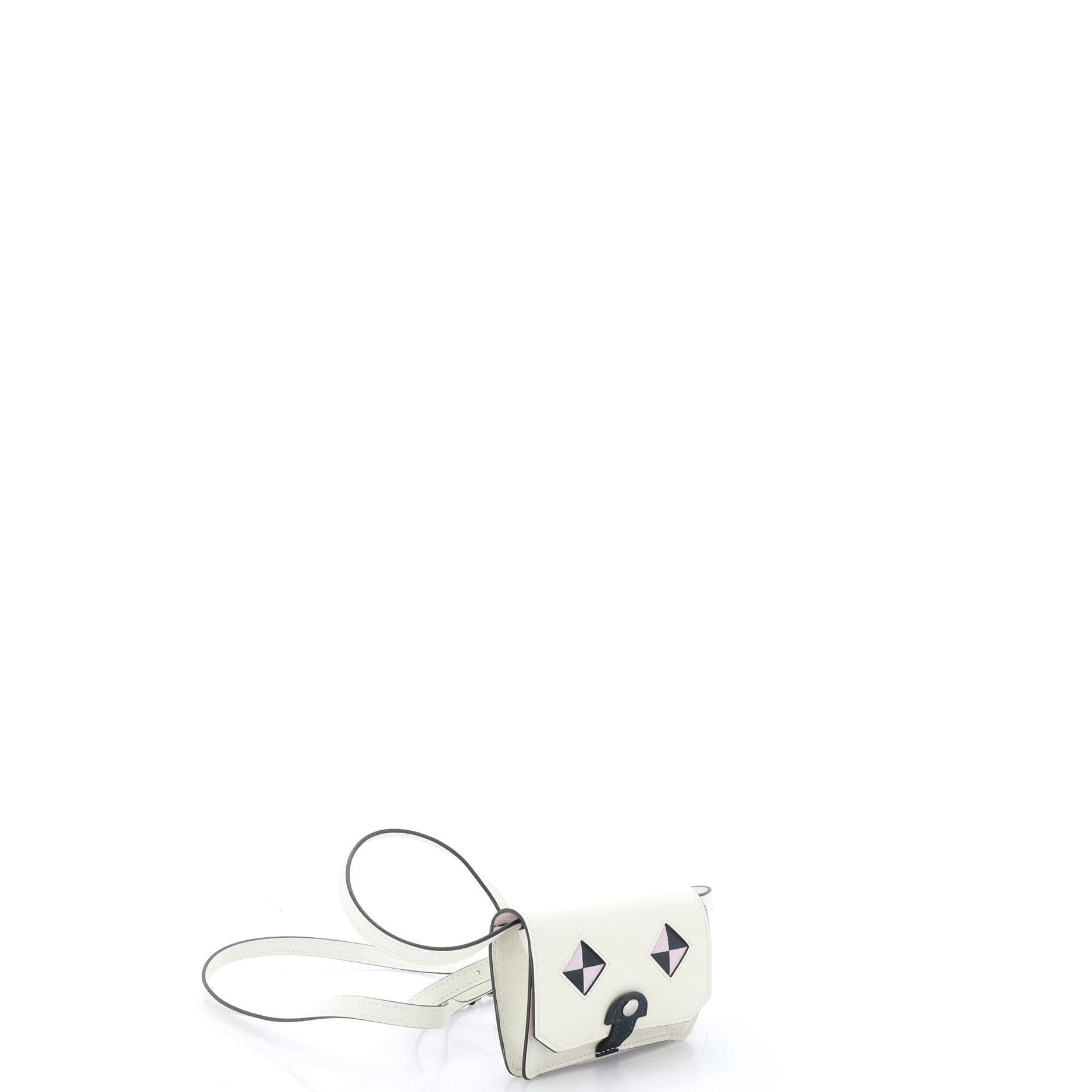 Chien Card Holder with Strap Swift and Chevre Mysore, Alternate, color, Mushroom