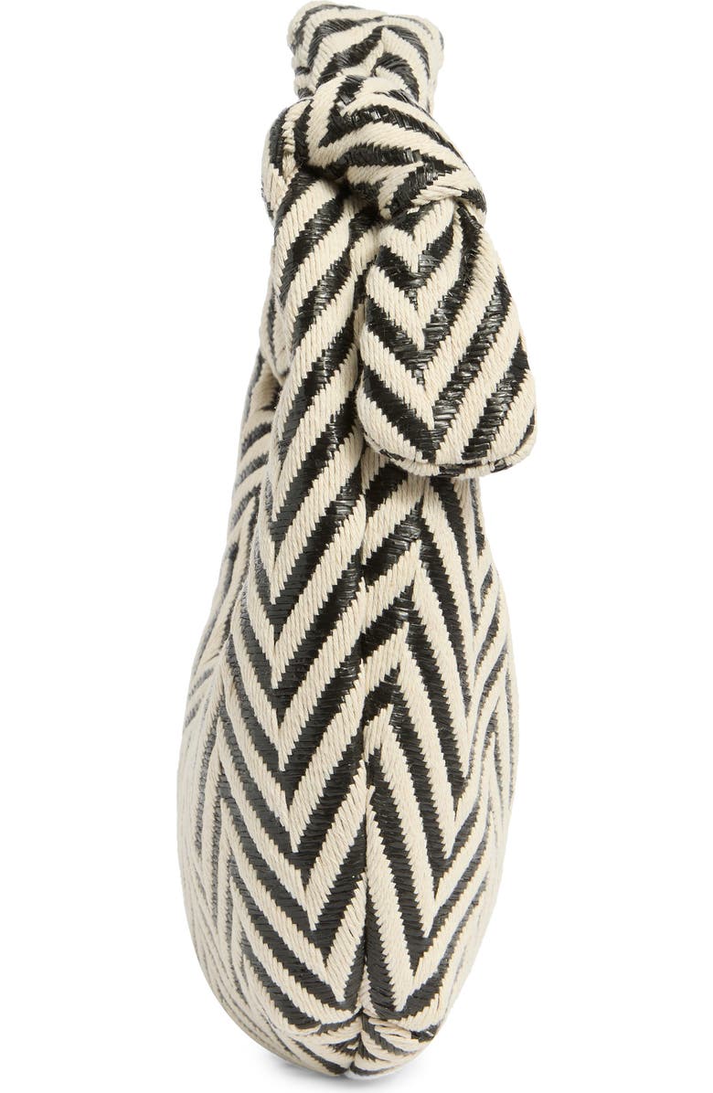 URBAN EXPRESSIONS HANDBAGS Penny Woven Shoulder Bag, Alternate, color, Black White