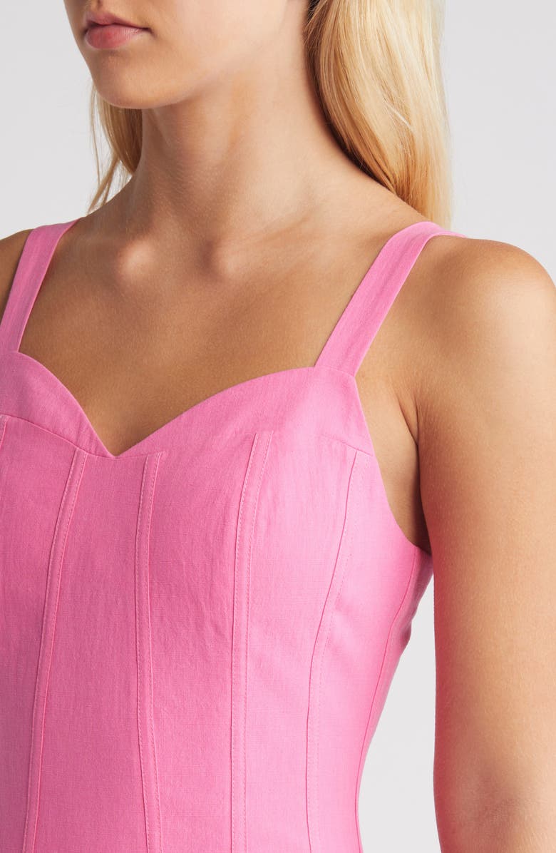 MOON RIVER Corset Bodice Drop Waist Dress, Alternate, color, 