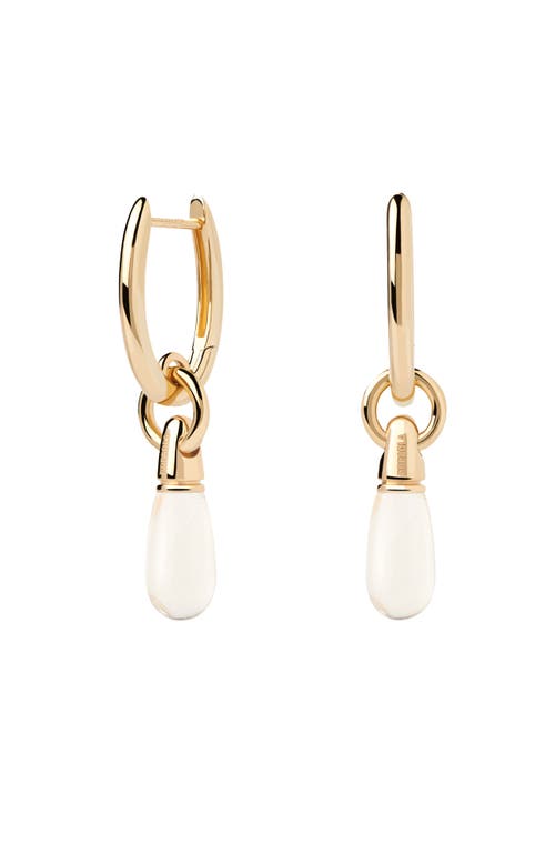 Pdpaola Jupiter Single Hoop In Clear Quartz