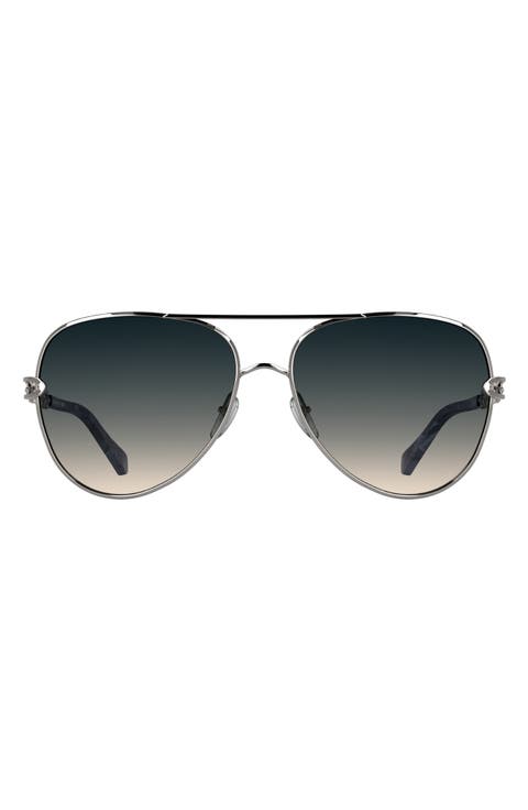Korinne 61mm Gradient Aviator Sunglasses