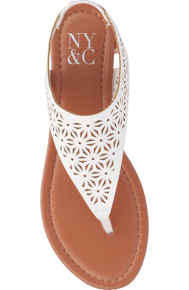 NEW YORK AND COMPANY Nikki Lasercut Slingback Sandal, Alternate, color,