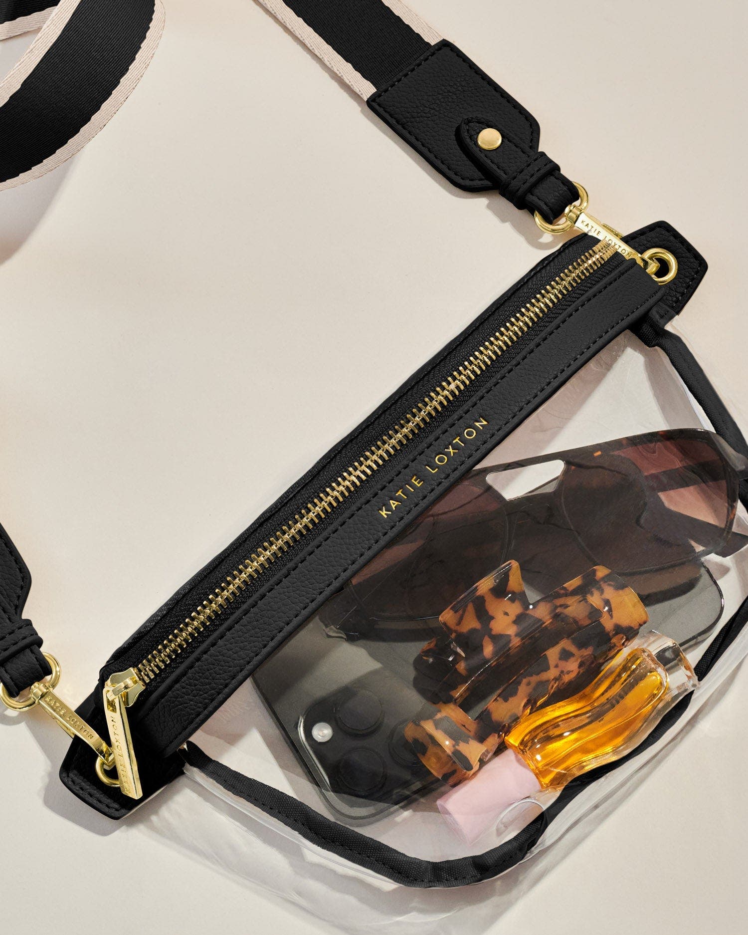 Katie Loxton Stadium Belt Bag in Black, Alternate, color, Black