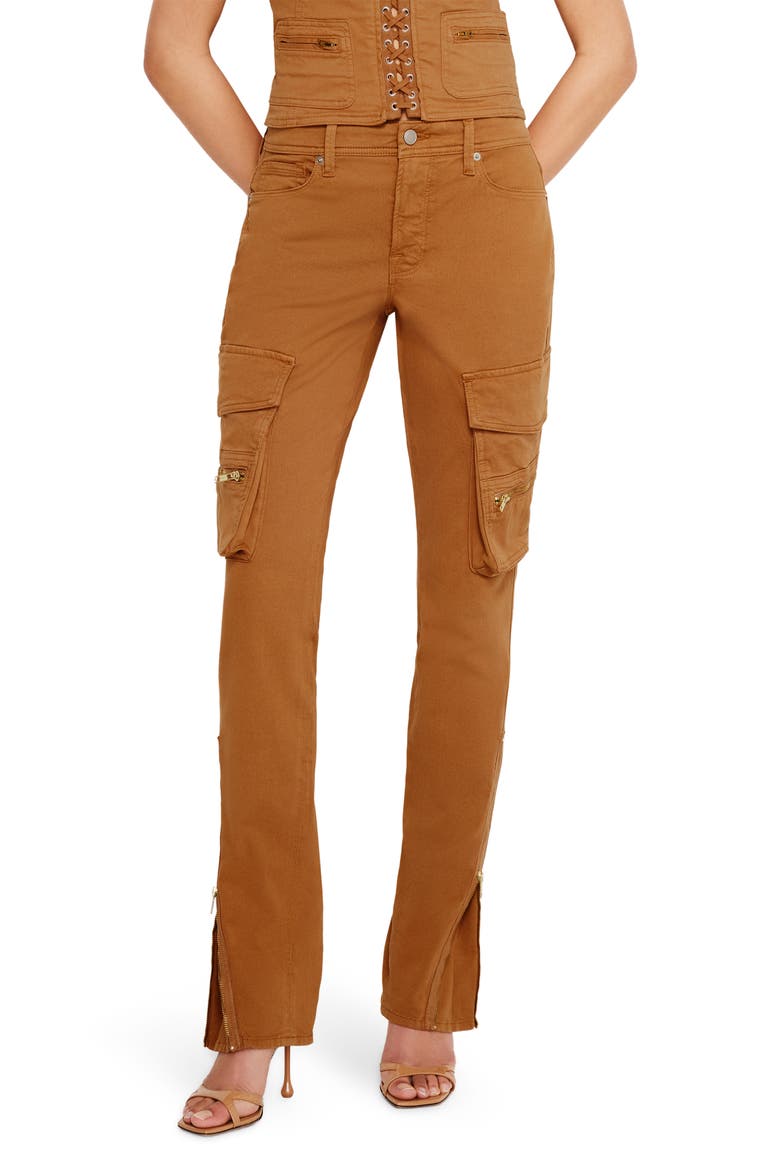 Skinny Twill Cargo Pants, Alternate, color, CANYON003