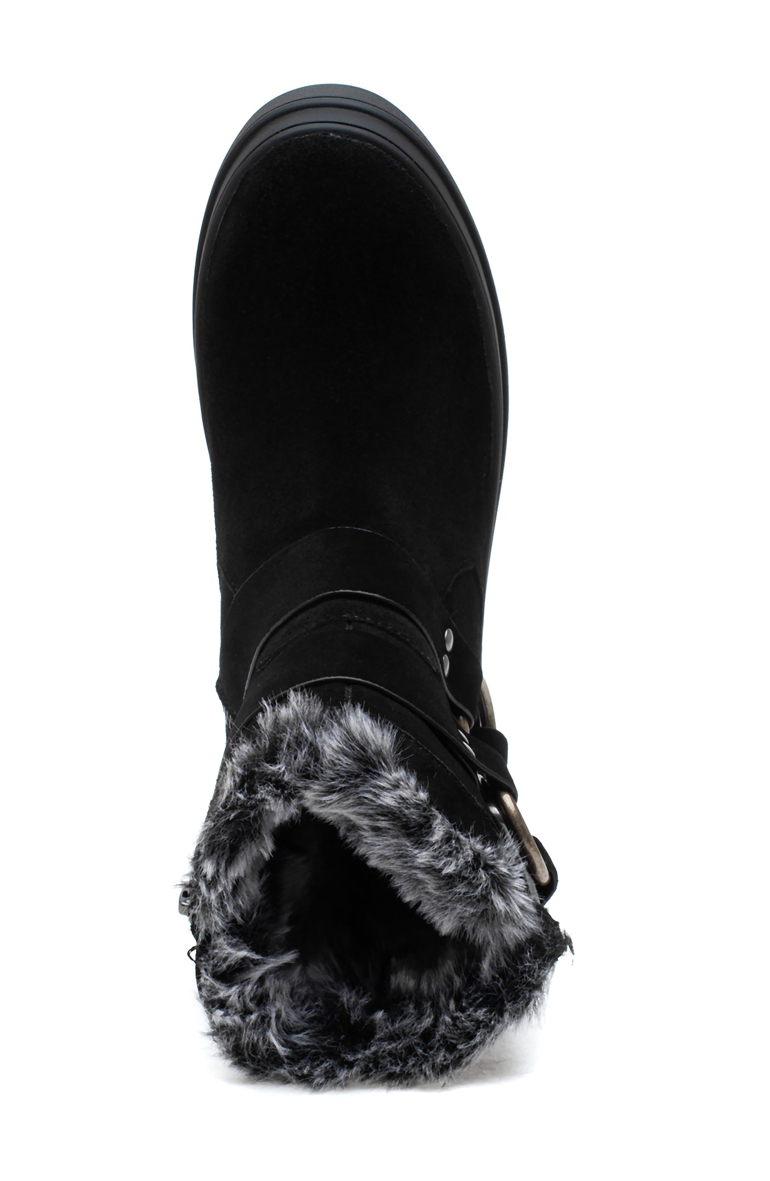 JSlides Nelly Water Resistant Faux Fur Boot, Alternate, color, 