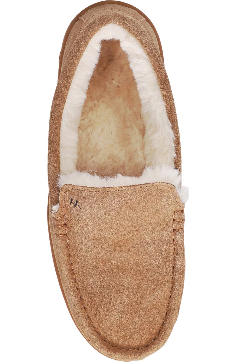 Mykos Harrison Faux Shearling Lined Moc Slipper, Alternate, color, Chestnut
