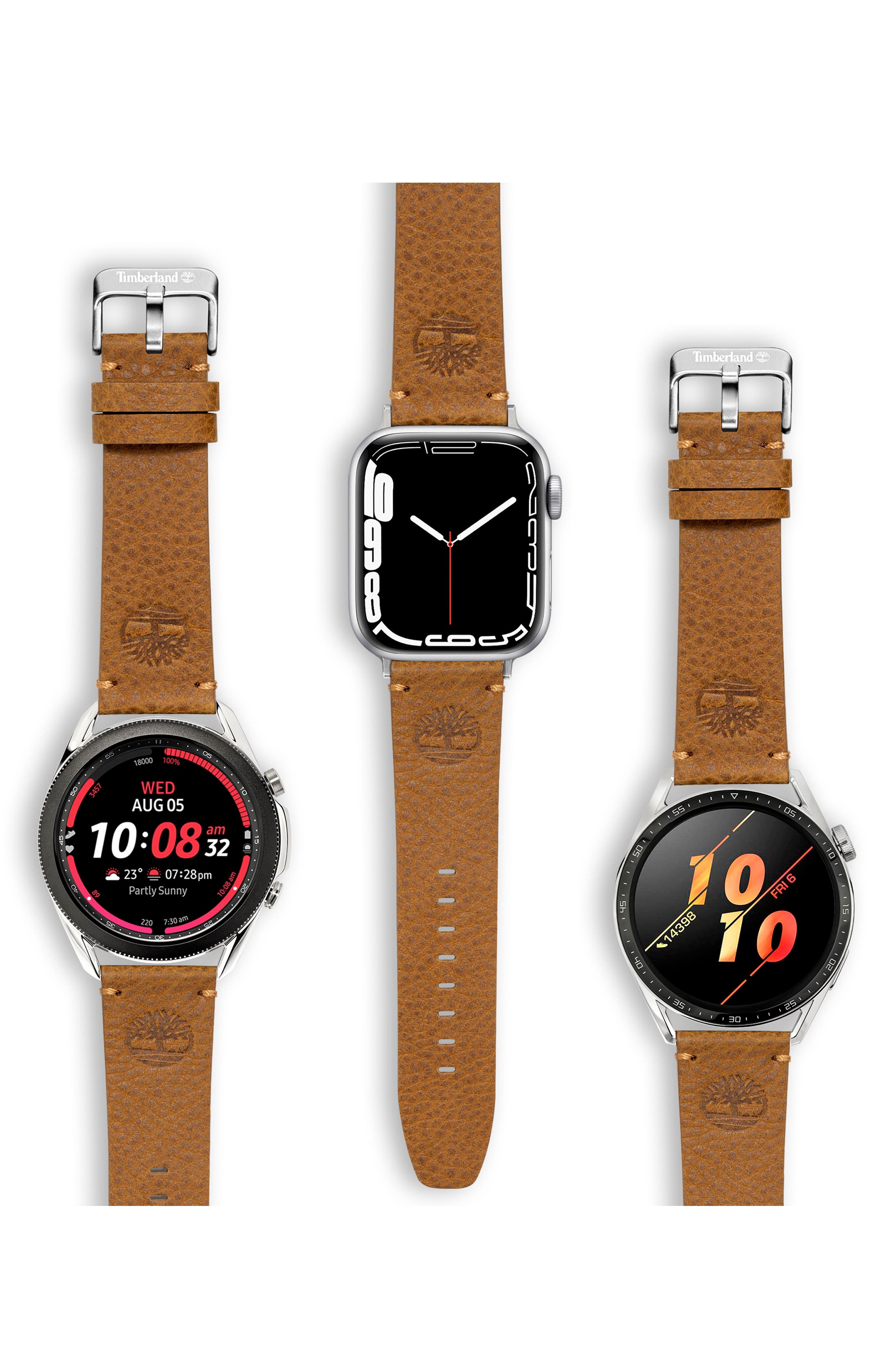 Timberland Leather 22mm Smart Watch Watchband