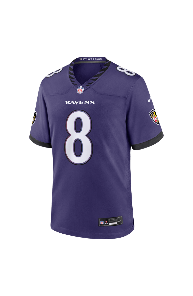Nike Men's Nike Lamar Jackson Purple Baltimore Ravens Team Game Jersey, Alternate, color, Purple
