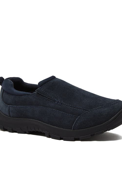 Lands' End Kids All Weather Suede Leather Slip On Moc Shoes In Yellow