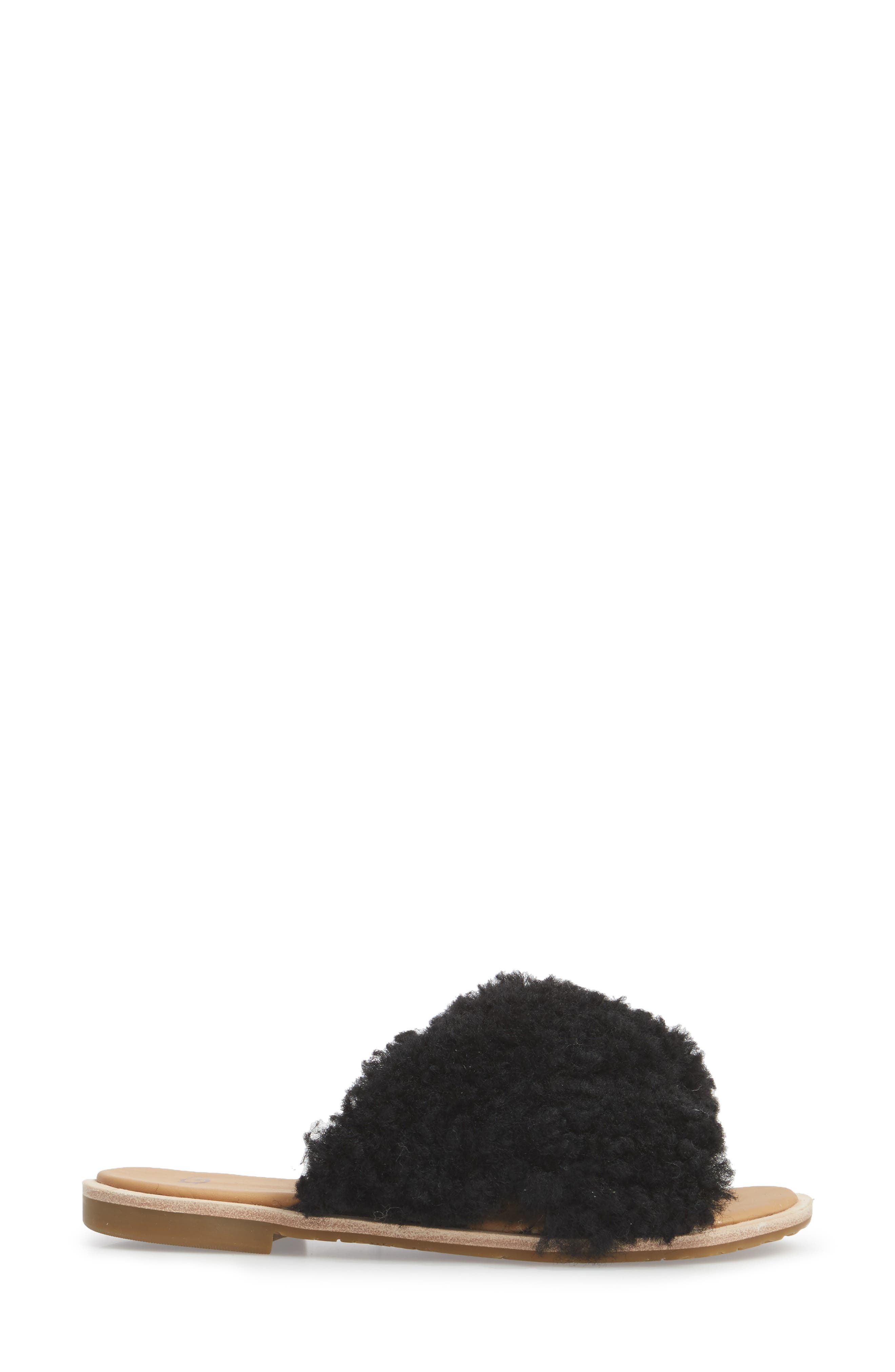 UGG<sup>®</sup> Joni Genuine Shearling Slide Sandal, Alternate, color, 
