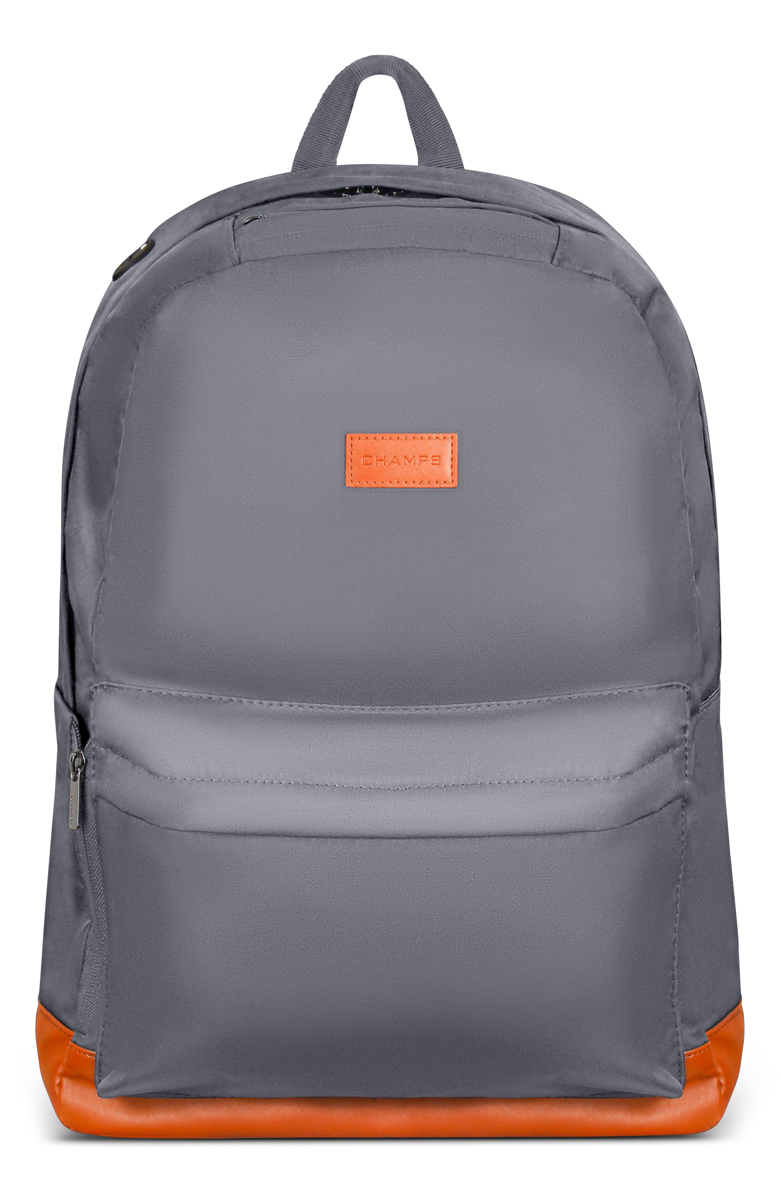 CHAMPS Water Resistant Nylon Backpack