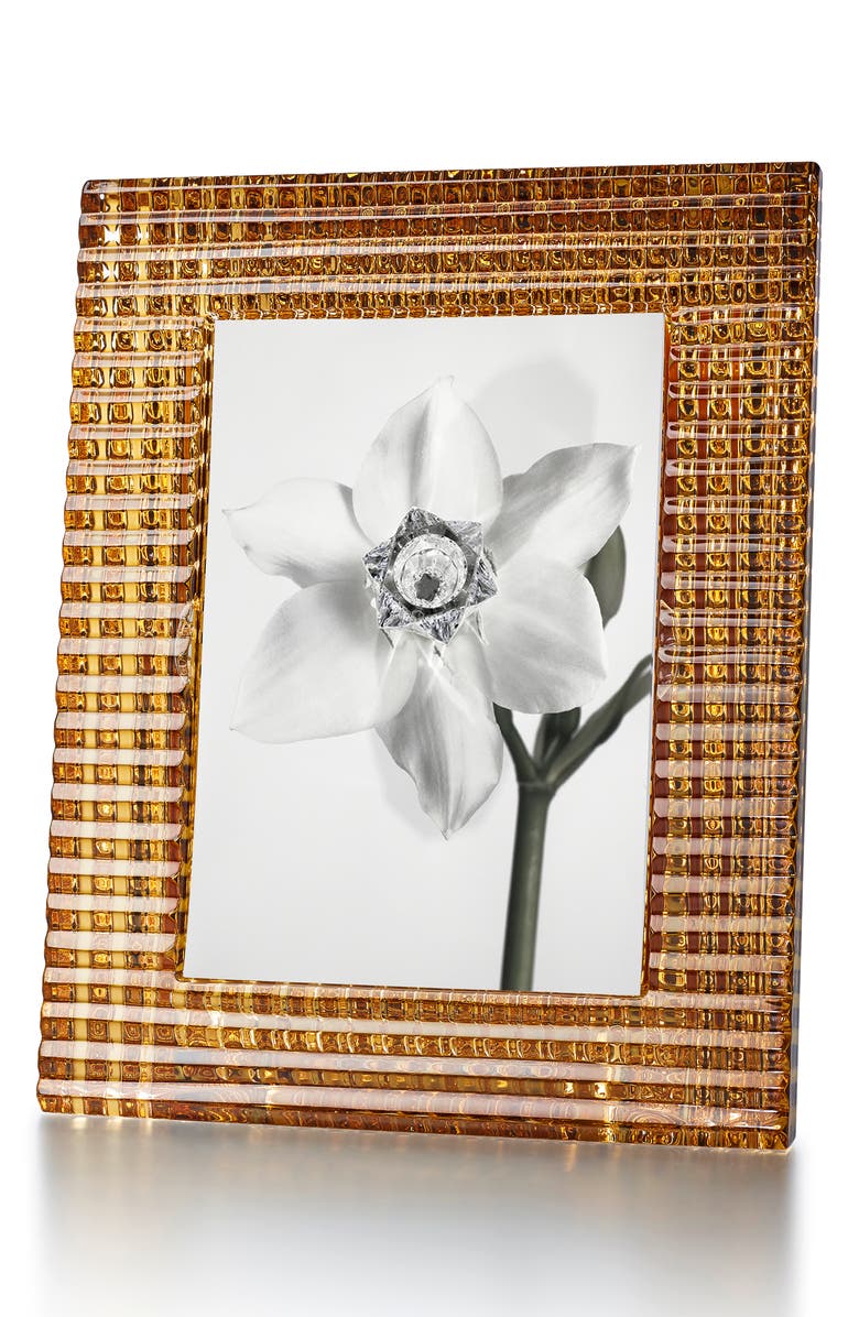 Baccarat Eye Gold & Lead Crystal Picture Frame, Main, color,