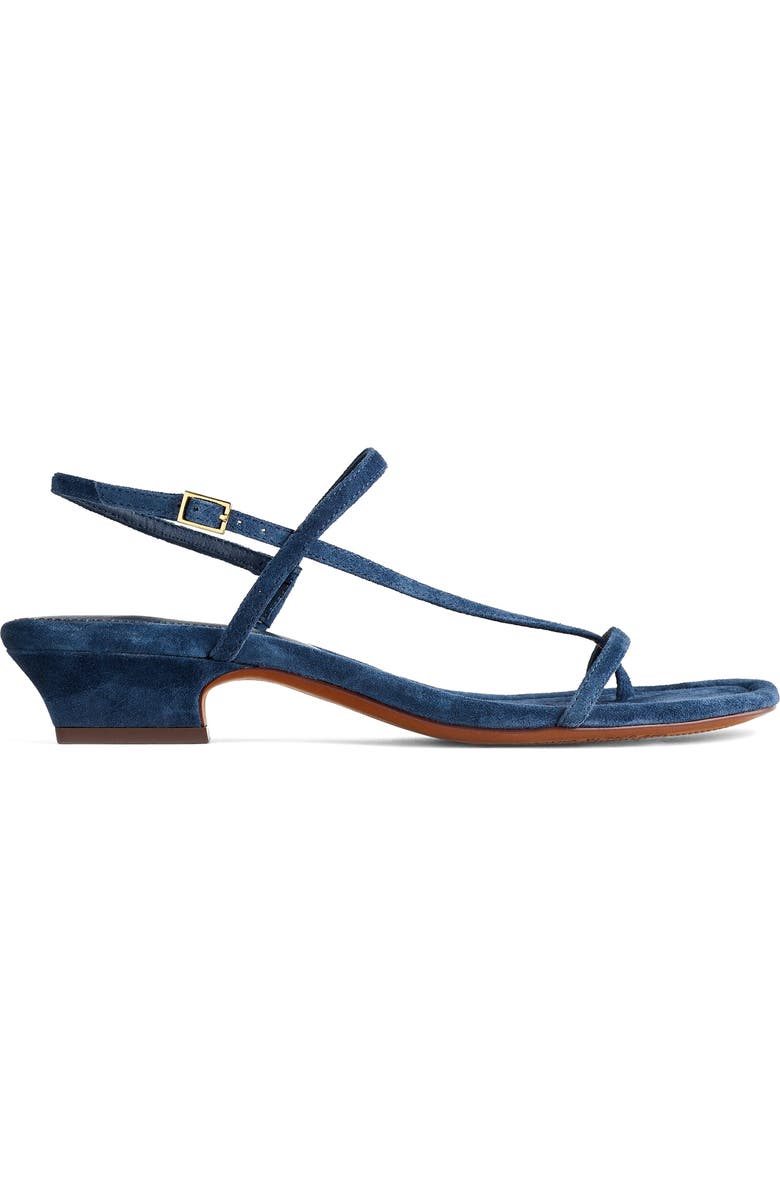 Madewell Maycie Asymmetric T-Strap Sandal, Main, color, Warm Midnight