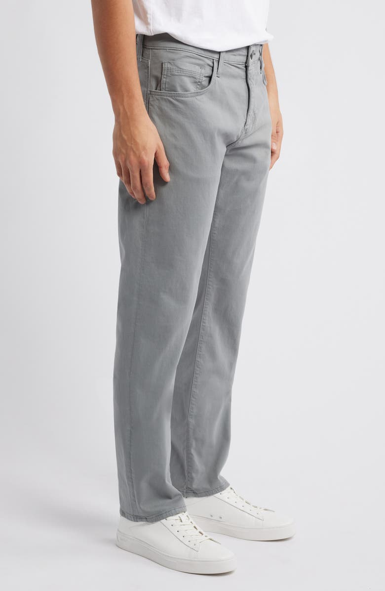 Mavi Jeans Zach Straight Leg Casual Stretch Twill Pants, Alternate, color, Ultimate Grey Casual Twill