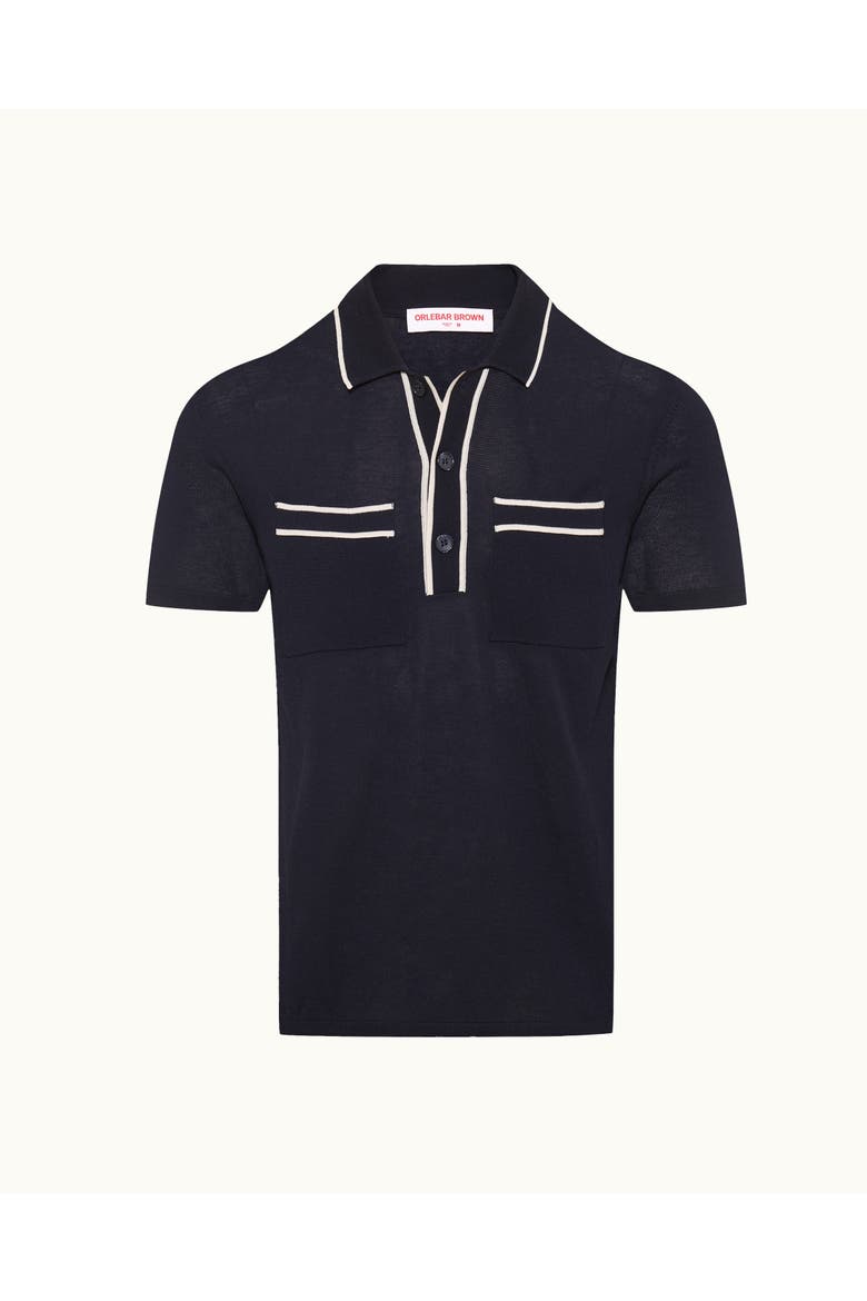 Keeling Tailored-Fit Polo Shirt, Main, color, NIGHT IRIS/CASHEW