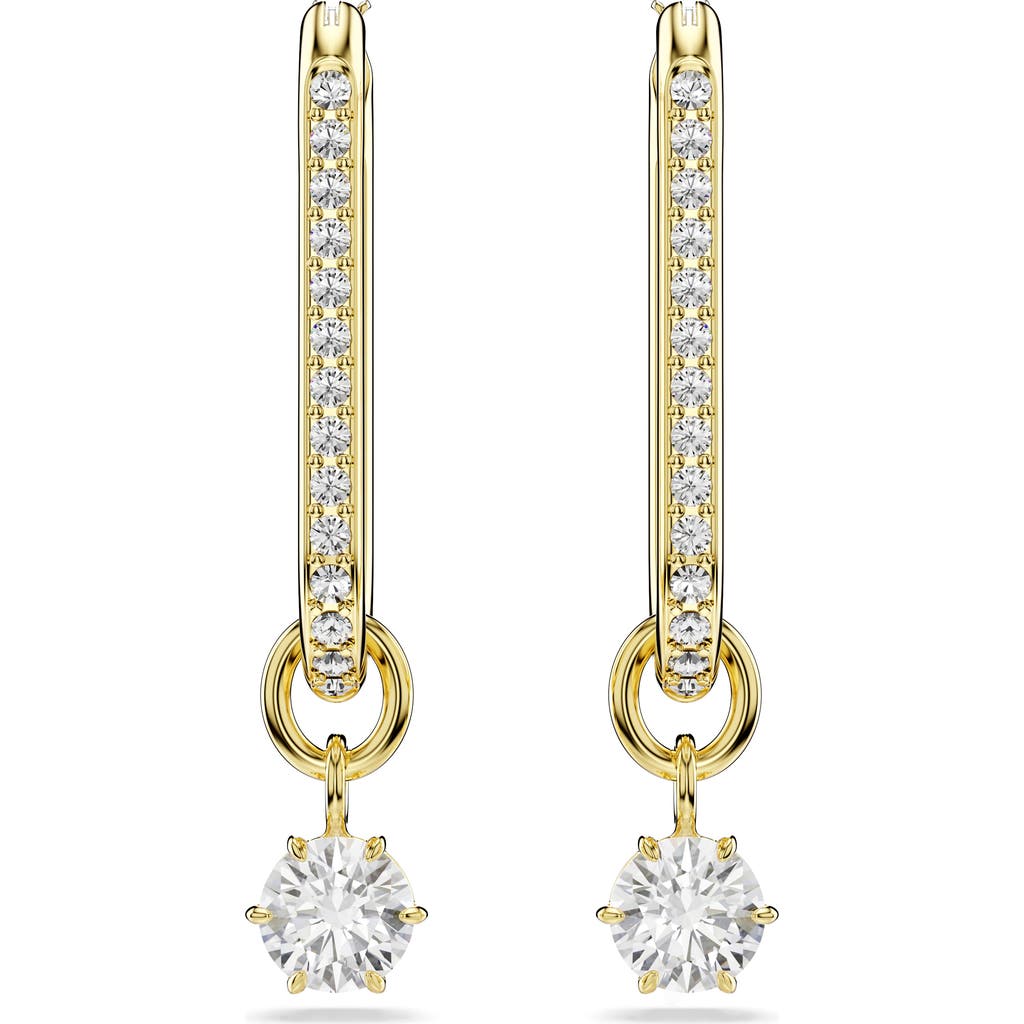 Swarovski Constella Crystal Hoop Earrings In Multi