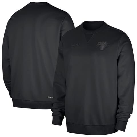 Men's Nike  Black New York Knicks Authentic Standard Issue Travel Dri-FIT Sweatshirt